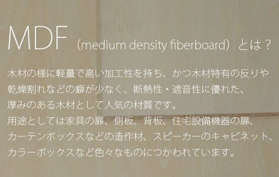 DIY 木材 MDFパネル 200mm×100mm×9mm 4571106610616