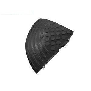 テラダ セフティアップ段差解消プレート コーナー用 15cm ダークグレーW370×D370×H150mm 4957017200137