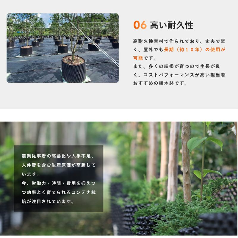 南榮工業 ルートプラスポット 高機能植木鉢 根巻 7.5L GS-AP200M