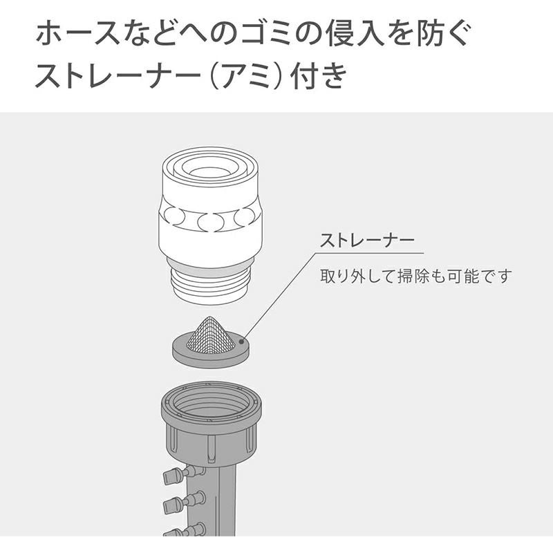 タカギ 5分岐コネクター 4mm×5 簡単水やりシステム GKJ111 | 西村