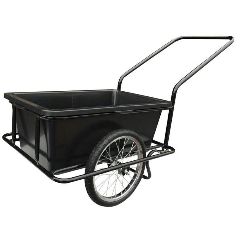 マツモト ミニリヤカー 小型リヤカー バケット樹脂製 2輪 運搬車