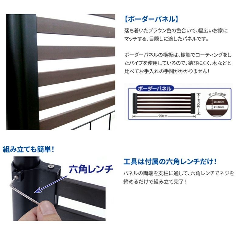 第一ビニール エクステリアフェンスボーダーパネル | 西村ジョイ