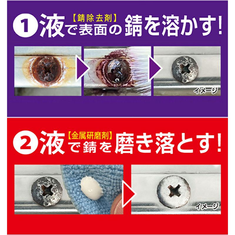 プロスタッフ WS 強力錆取りキット 刃物 ネジ ボルト 金属 サビ取り