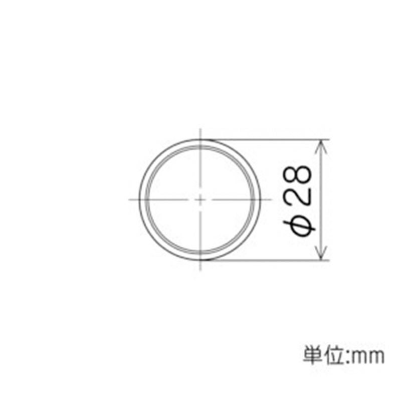 矢崎化工 イレクターパイプ 太さ直径28mm 長さ900mm マットパイプ