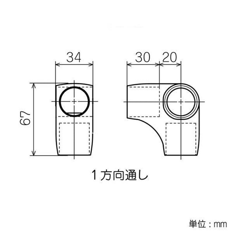 矢崎化工 イレクター 直径28 FSプラスチックジョイント マット