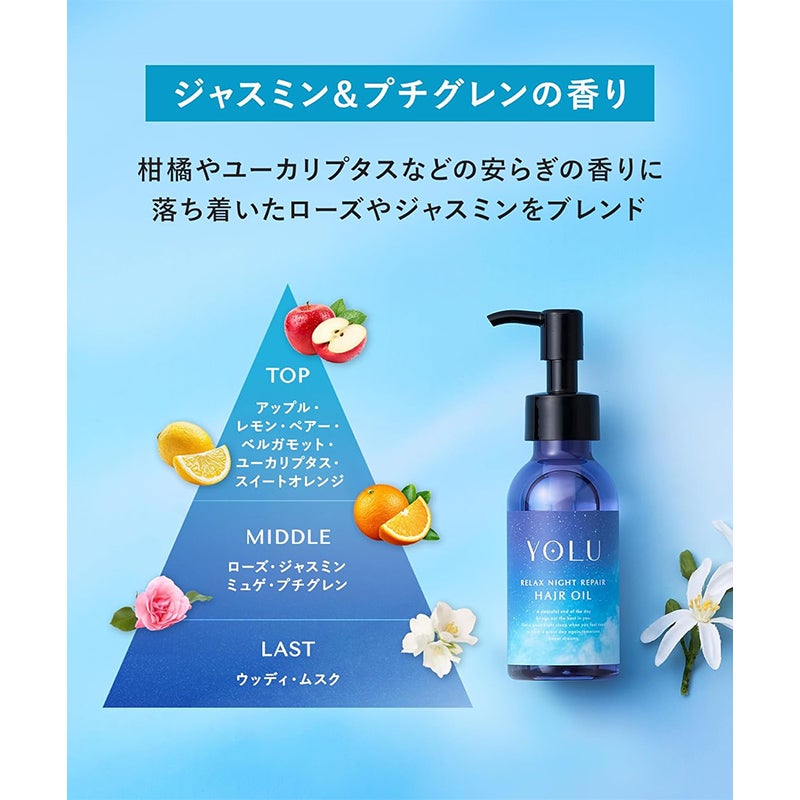 YOLU ヨル リラックスナイトリペア ヘアオイル 75ml 日本製 | 西村