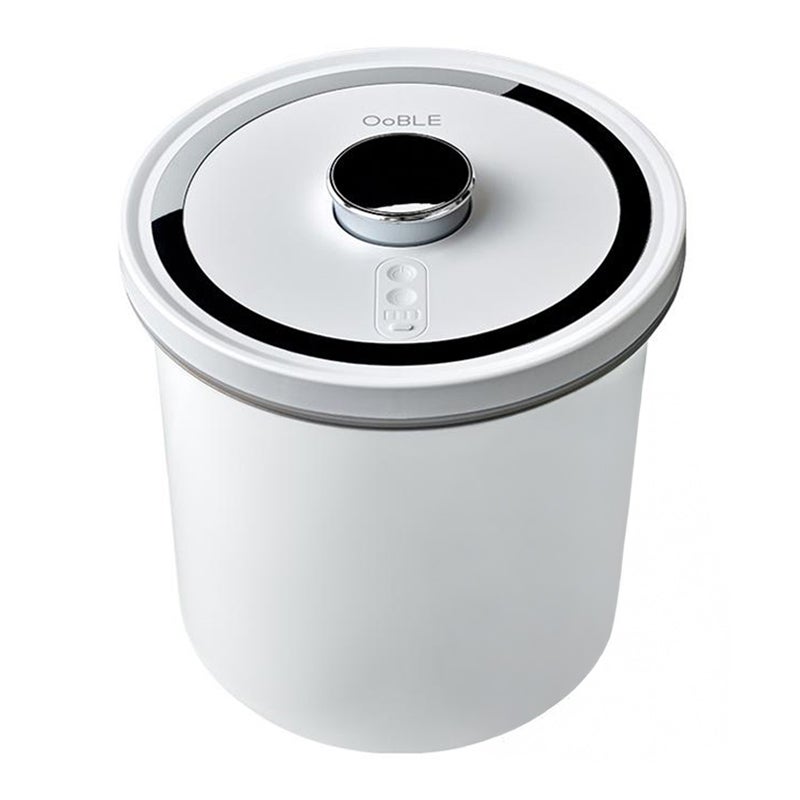 OoBLE rice stocker 真空保存容器 ノーマル 13L ホワイト 米びつ